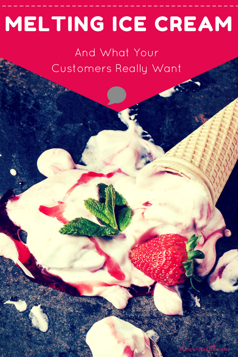 Customer Feedback and Melting Ice Cream https://alisameredith.com/melting-ice-cream-customer-feedback