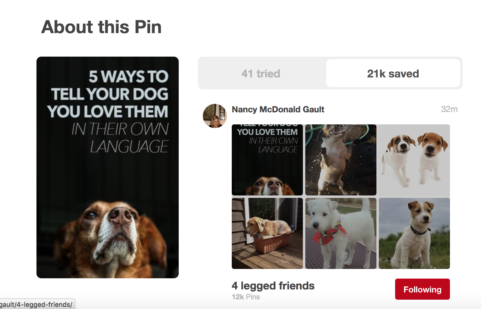 About this pin on Pinterest