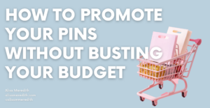 Pinterest Ads Mini Course - how to promote your Pins without busting your budget